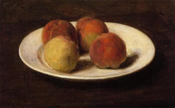 亨利 方丹 拉圖爾 Still Life of Four Peaches 亨利 方丹 拉圖爾 Still Life of Four Peaches